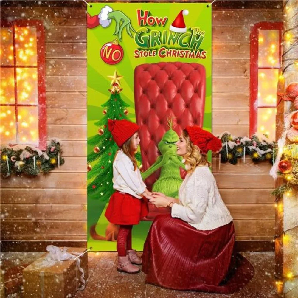 Christmas Door Cover Decorations ,Grinch‎ Christmas Decorations The Grinch Door